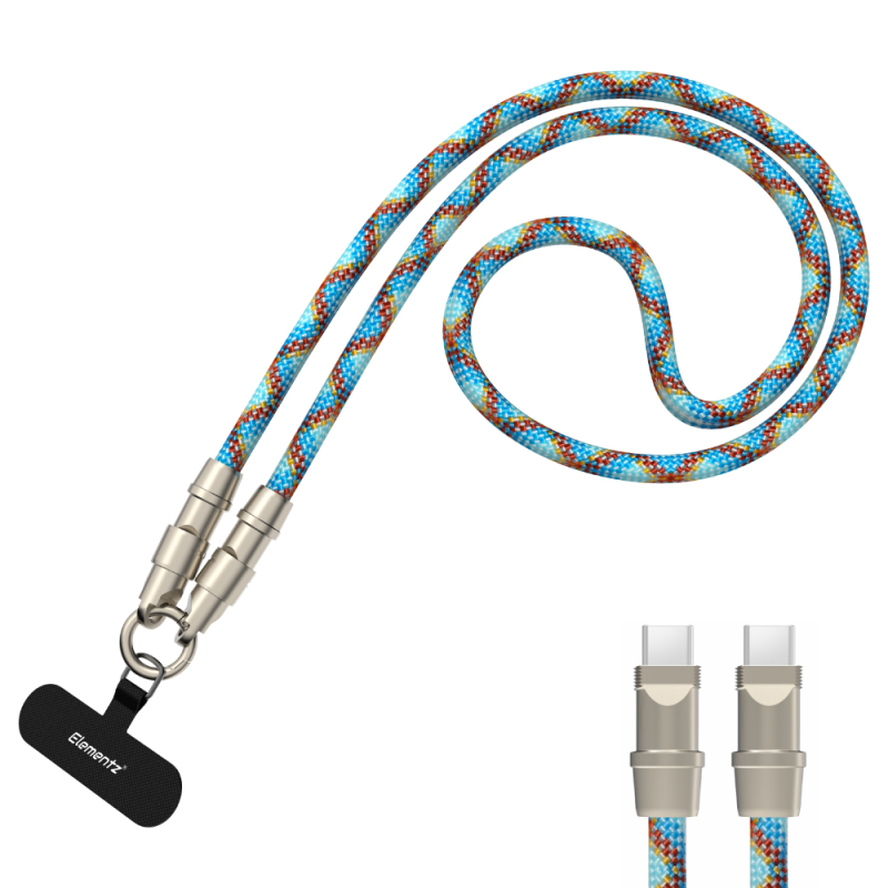 Elementz USB-C to C 100W掛繩充電傳輸線 (NHC120)