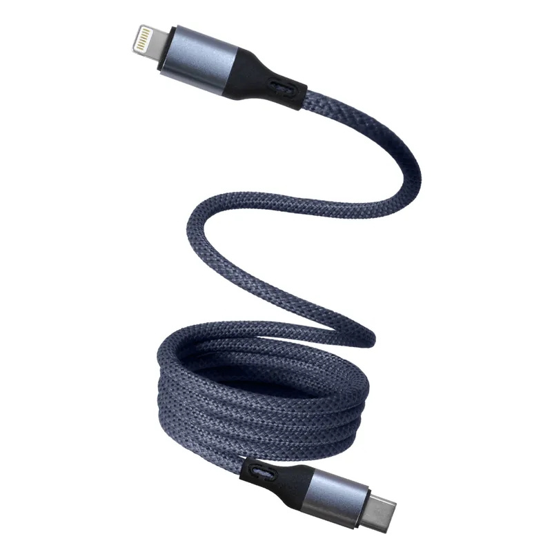 M2K 27W 磁吸線1M【Type-C to Lightning】- 灰藍色