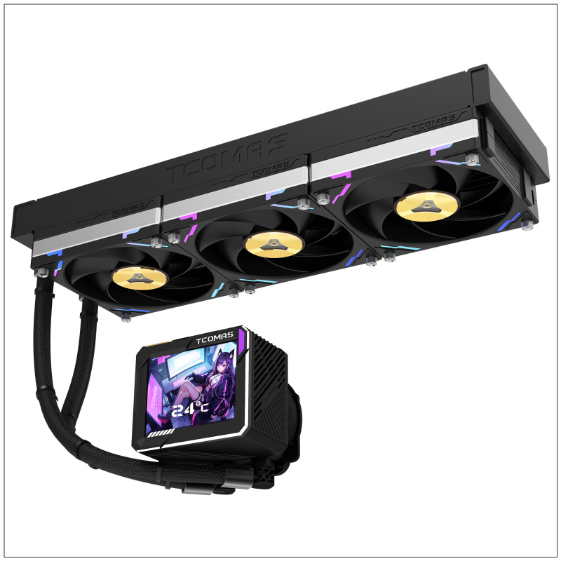 TCOMAS LG700 PRO 360 ARGB (AMD) 360MM AIO LIQUID COOLER - ( BLACK / WHITE ) TCOMAS LG700 PRO 360 ARGB (AMD) 360MM AIO LIQUID COOLER - ( BLACK / WHITE )