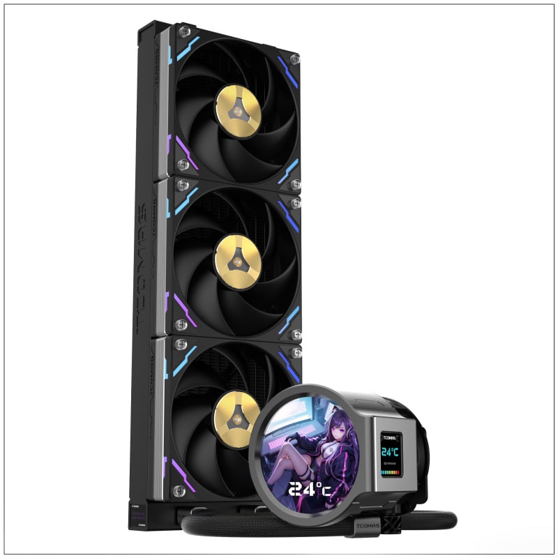 TCOMAS LX800 PRO ARGB (AMD) 360MM AIO LIQUID COOLER - ( BLACK / WHITE ) TCOMAS LX800 PRO ARGB (AMD) 360MM AIO LIQUID COOLER - ( BLACK / WHITE )