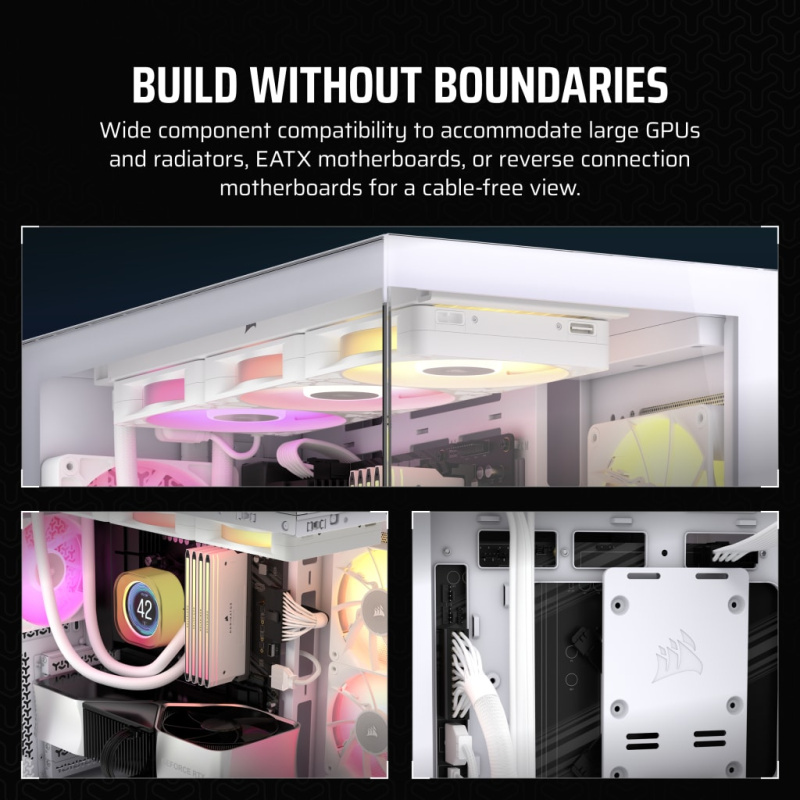 Corsair 3500X Mid-Tower Glass PC Case (Black / White)