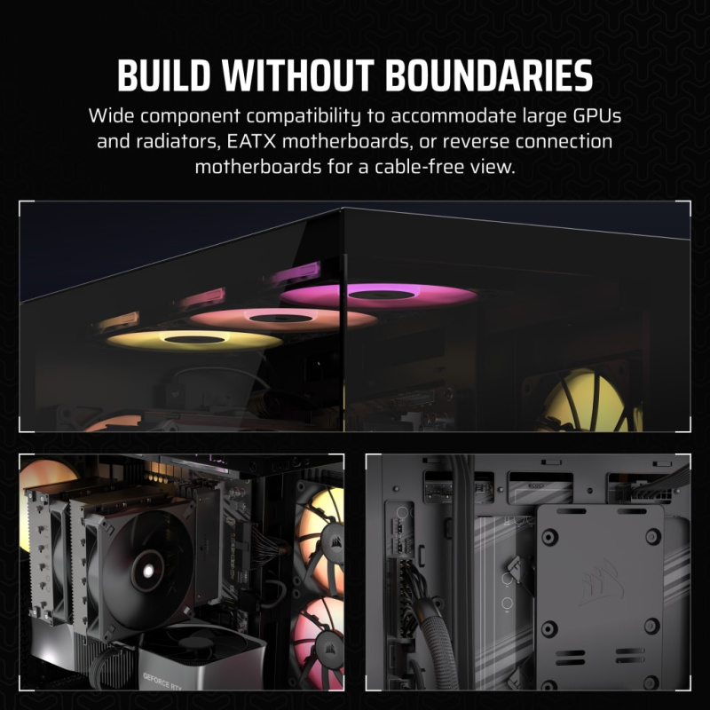 Corsair 3500X ARGB Mid-Tower Glass PC Case (Black / White)