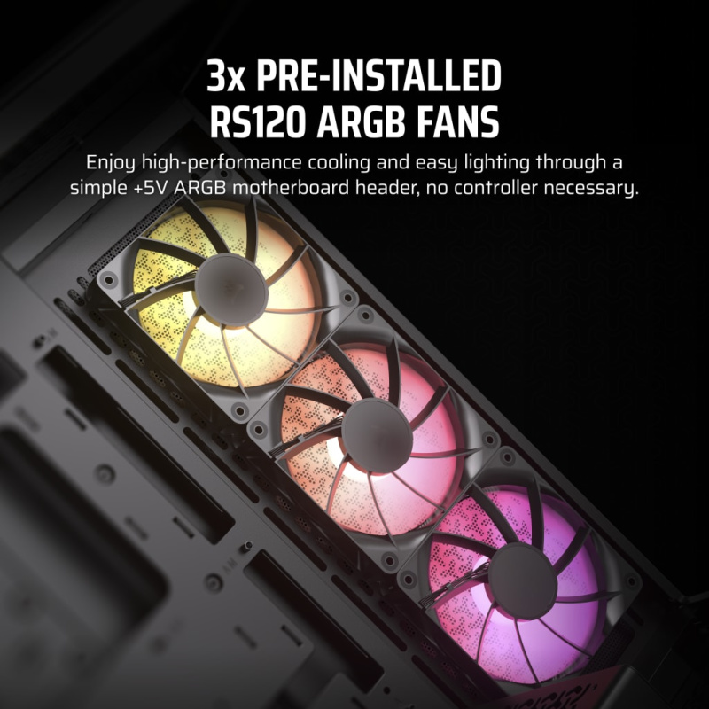 Corsair 3500X ARGB Mid-Tower Glass PC Case (Black / White)