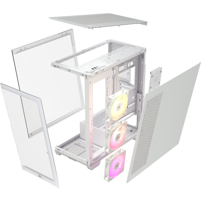 Corsair 3500X ARGB Mid-Tower Glass PC Case (Black / White)