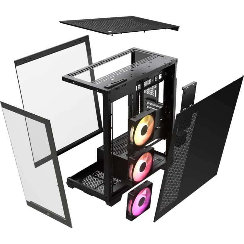 Corsair iCUE LINK 3500X RGB Mid-Tower Glass PC Case (Black / White)