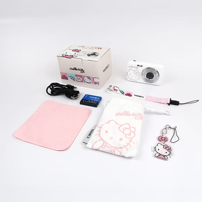 YASHICA x Hello Kitty Digital Camera DZ-100（pink / white）