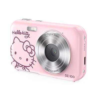 YASHICA x Hello Kitty Digital Camera DZ-100（pink / white）