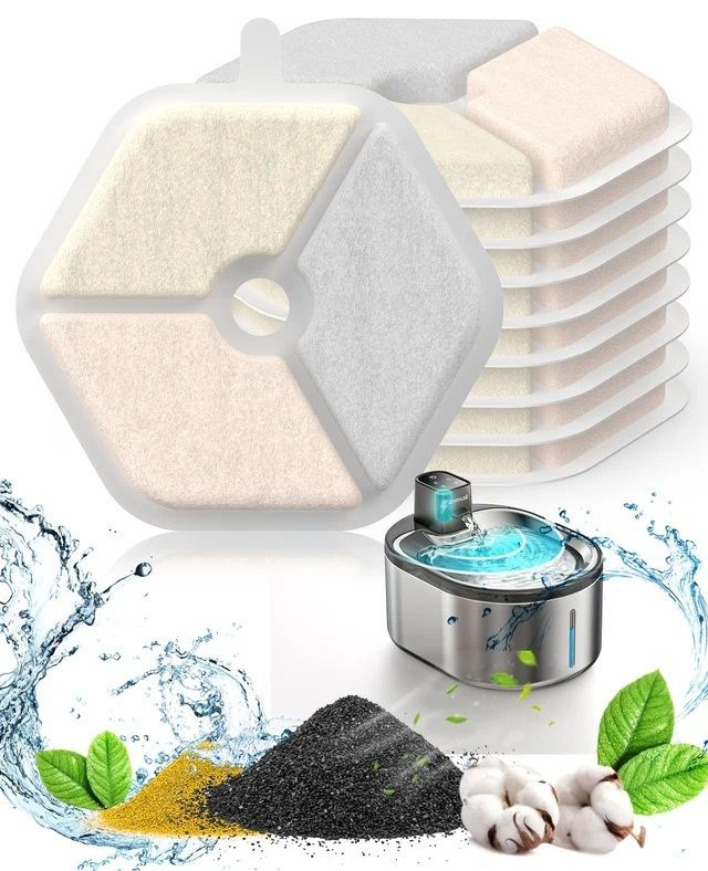 ONEISALL PTM-643 無線貓咪飲水機 4L /專用濾芯 (9個)