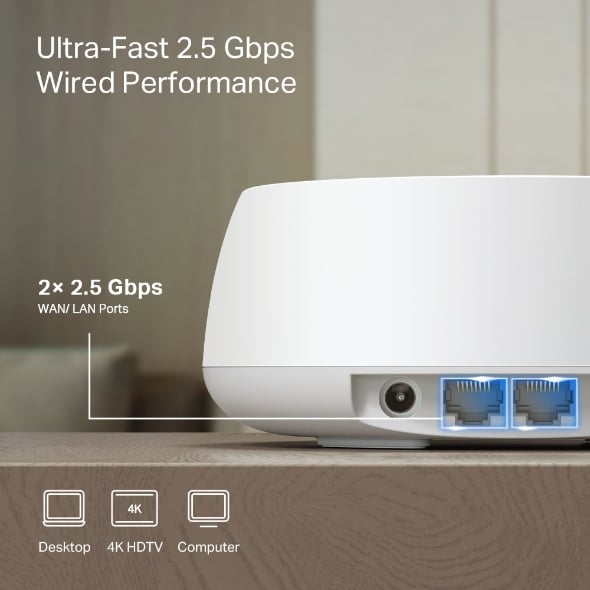 TP-Link Deco BE25 BE5000 雙頻完整家庭 Mesh Wi-Fi 7 系統 ( 1 / 2 / 3 -pack )