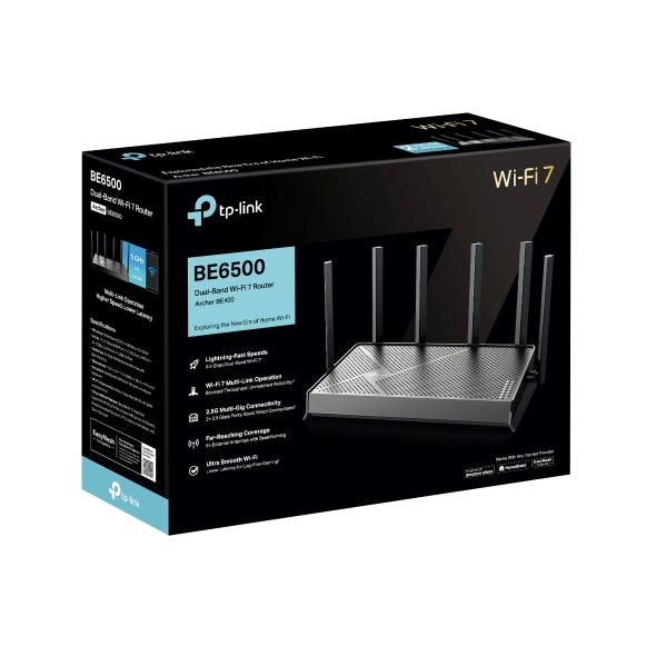 TP-Link Archer BE400 BE6500 雙頻 Wi-Fi 7 Router