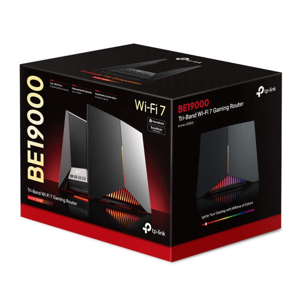 TP-Link Archer GE800 BE19000 三頻 Wi-Fi 7 電競路由器 (支援10G光纖寬頻)