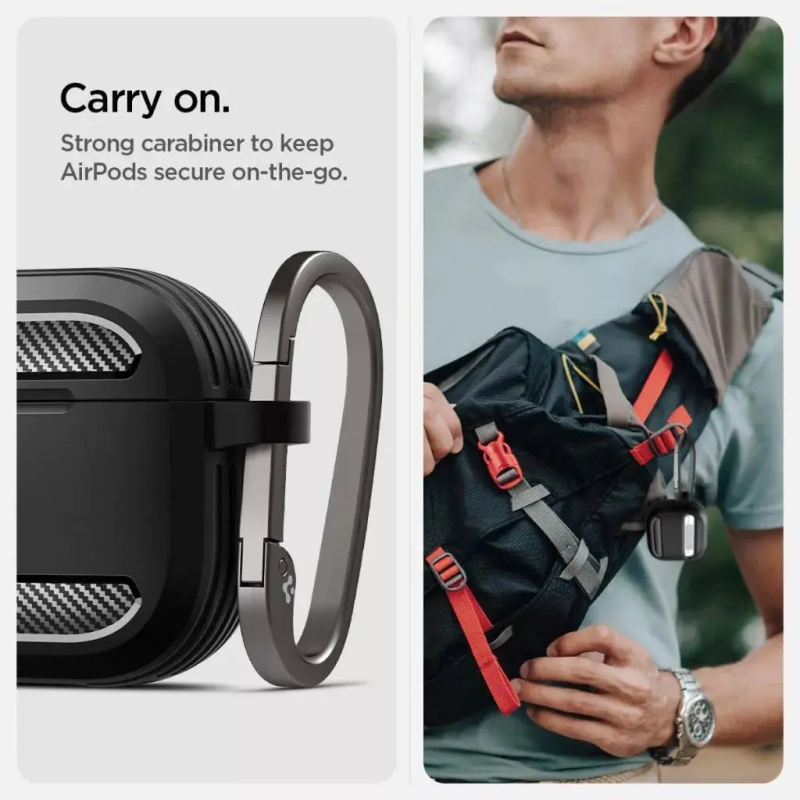Spigen AirPods 4th Gen (2024) Case Rugged Armor 機殼 Spigen AirPods 4th Gen (2024) Case Rugged Armor 機殼