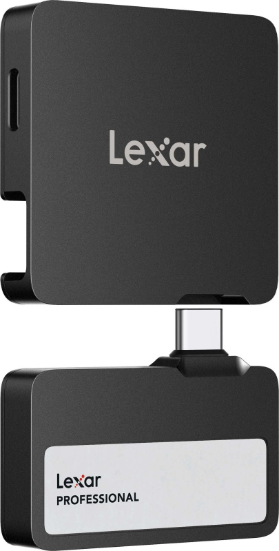 LEXAR 便攜式 SSD SL400 連集線器 – 黑色