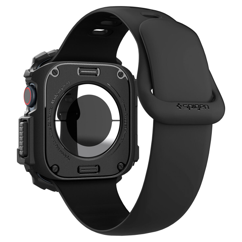 Spigen Apple Watch Series 10 (42mm) Rugged Armor 保護殼 - 磨砂黑