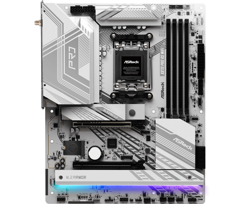 AsRock X870 Pro RS WiFi ATX 主機板 DDR5 [現金優惠 $1850]