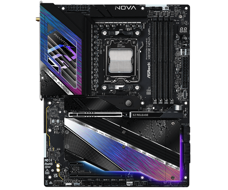 AsRock PHANTOM GAMING X870E Nova WiFi ATX 主機板 DDR5 [現金優惠 $3250]
