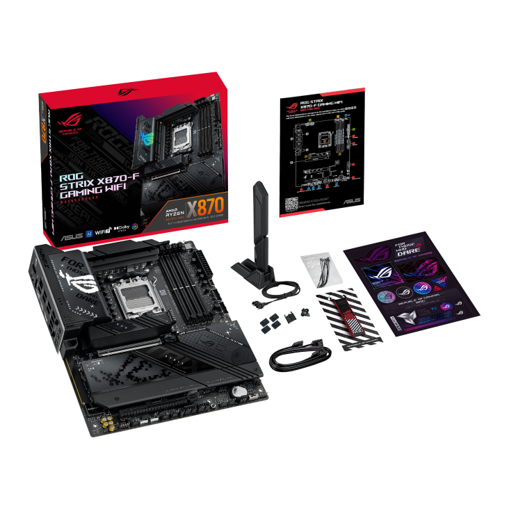 ASUS ROG STRIX X870-F GAMING WIFI ATX 主機板 DDR5 [現金優惠 $3999]