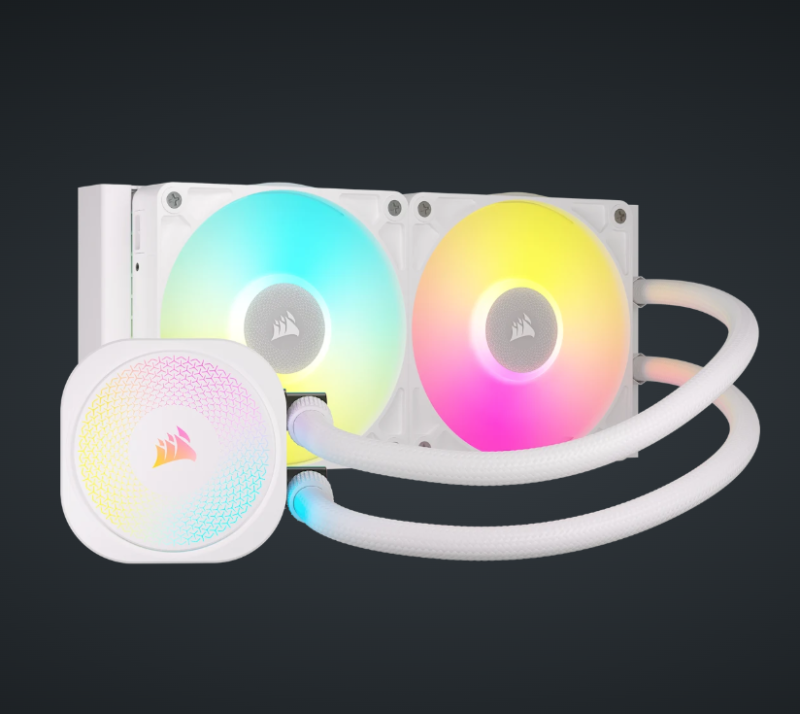 CORSAIR iCUE LINK TITAN 240 RX RGB AIO Liquid CPU Cooler ( BLACK / WHITE )