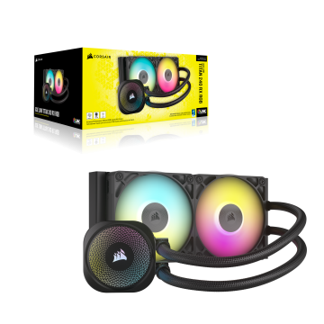 CORSAIR iCUE LINK TITAN 240 RX RGB AIO Liquid CPU Cooler ( BLACK / WHITE )