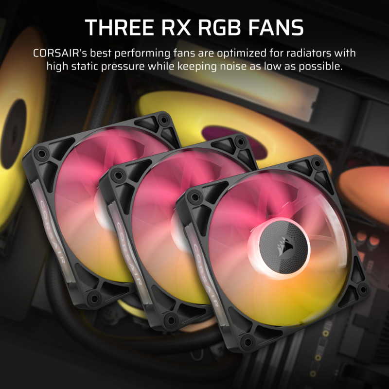CORSAIR iCUE LINK TITAN 360 RX RGB AIO Liquid CPU Cooler ( BLACK / WHITE )