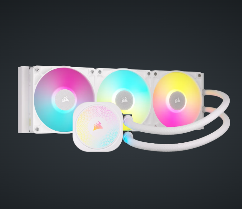 CORSAIR iCUE LINK TITAN 360 RX RGB AIO Liquid CPU Cooler ( BLACK / WHITE )