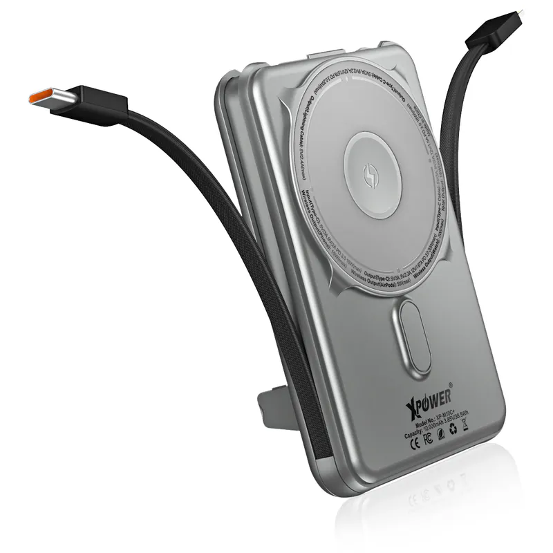 XPower M10C+ 6合1多功能數顯10000mAh 20W PD3.0 + 磁吸無線移動電源