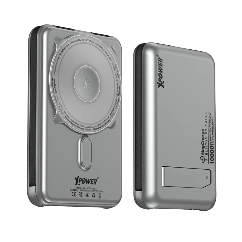 XPower M10C+ 6合1多功能數顯10000mAh 20W PD3.0 + 磁吸無線移動電源