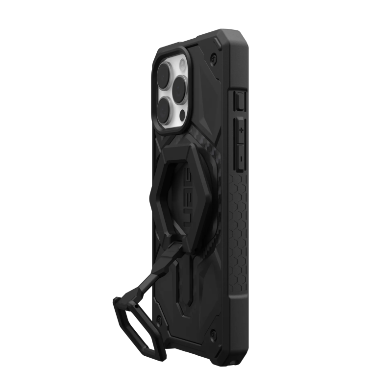 UAG  iPhone 16 Pro Max - Monarch Pro MagSafe 碳纖維保護殼 + 黑色環支架
