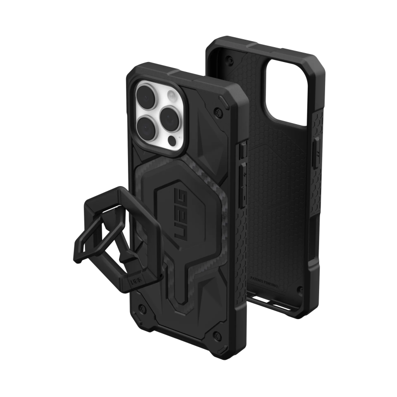 UAG  iPhone 16 Pro Max - Monarch Pro MagSafe 碳纖維保護殼 + 黑色環支架