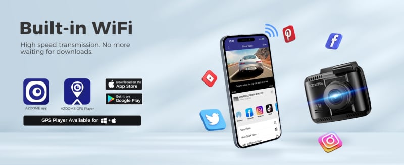 AZDOME G63H PRO 2鏡頭 4K+1K 超高清行車記錄儀 GPS WIFI