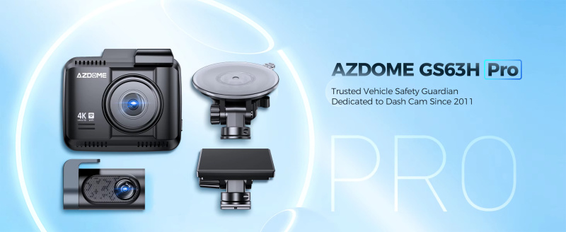 AZDOME G63H PRO 2鏡頭 4K+1K 超高清行車記錄儀 GPS WIFI