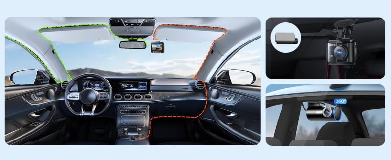 AZDOME G63H PRO 2鏡頭 4K+1K 超高清行車記錄儀 GPS WIFI