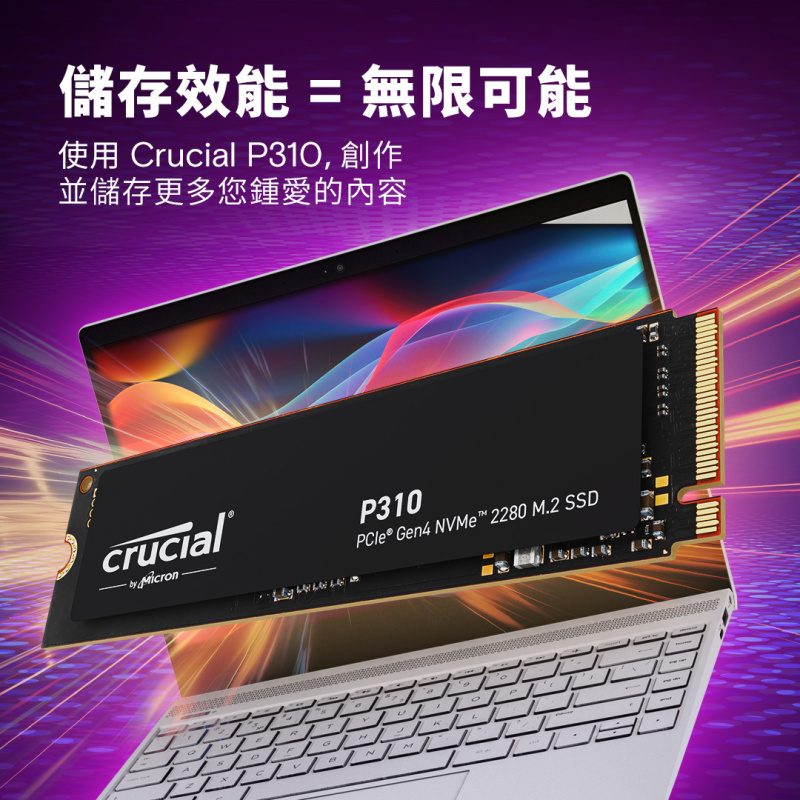 Crucial P310 ( 1TB - 4TB ) PCIe Gen4 NVMe [2280] M.2 SSD - ( CT1000P310SSD8 / CT2000P310SSD8 / CT4000P310SSD8 )