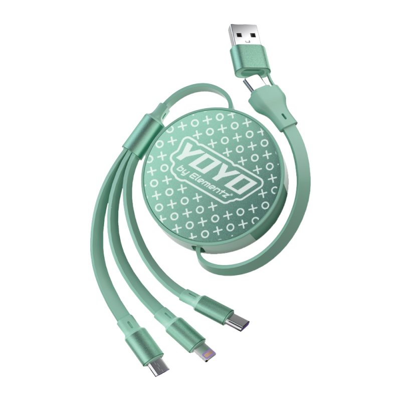 Elementz 3in1 Type-C 100W 快速充電伸縮線 (NYO)