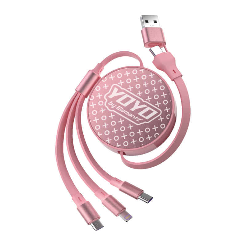 Elementz 3in1 Type-C 100W 快速充電伸縮線 (NYO)