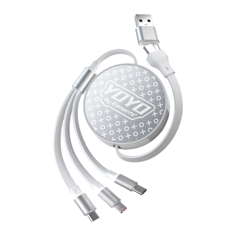 Elementz 3in1 Type-C 100W 快速充電伸縮線 (NYO)