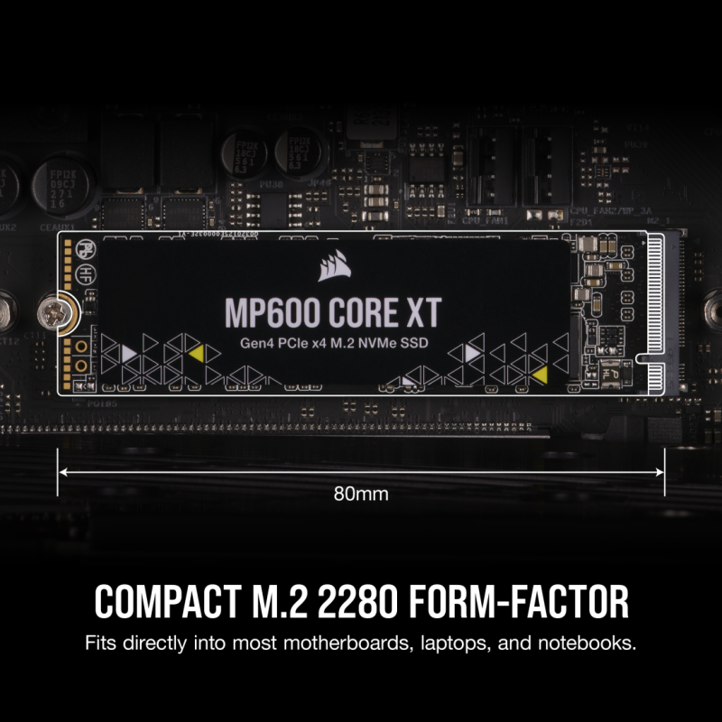 CORSAIR MP600 CORE XT PCIe 4.0 (Gen4) x4 NVMe M.2 SSD ( 1TB / 2TB / 4TB )