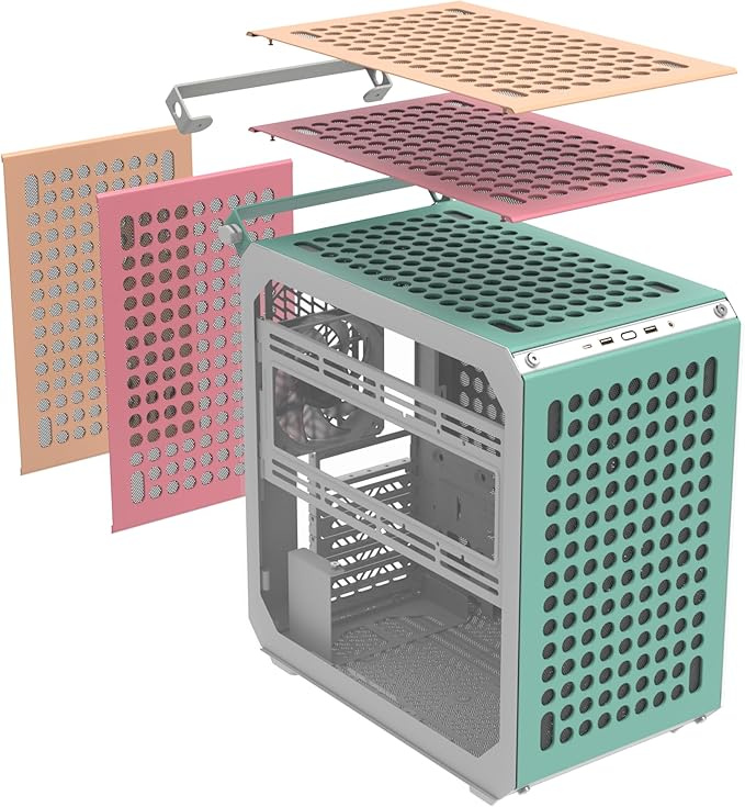 COOLERMASTER QUBE 500 Flatpack Macaron Edition