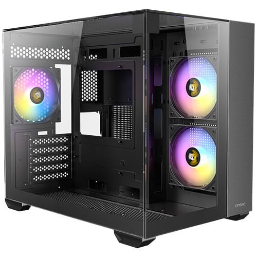 ANTEC CX600M Trio ARGB Mini-Tower Gaming Case ( BLACK / WHITE )
