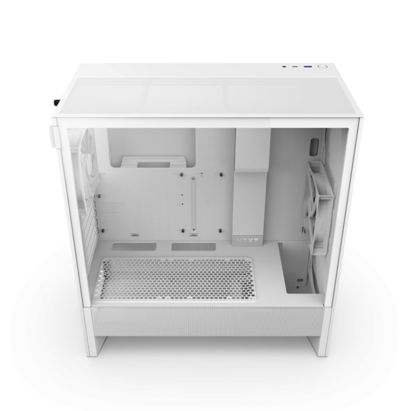 NZXT H5 Flow (2024) Compact Mid-tower Airflow Case ( Black / White )