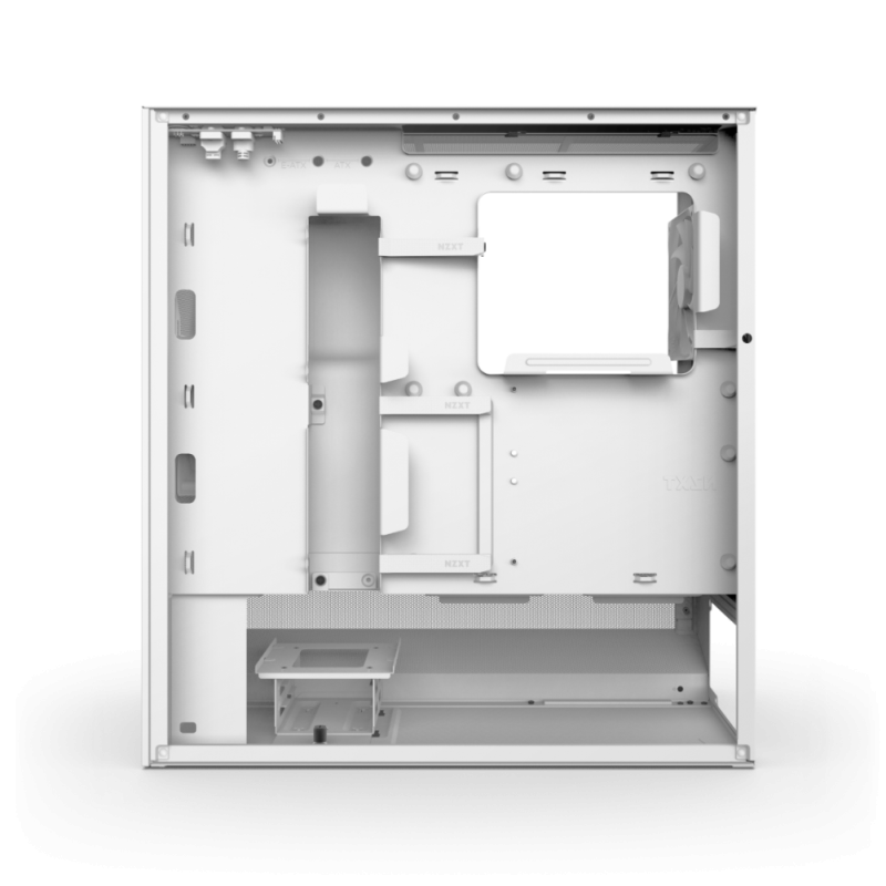 NZXT H5 Flow (2024) Compact Mid-tower Airflow Case ( Black / White )