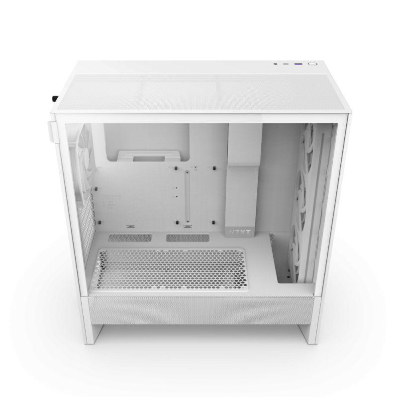 NZXT H5 Flow RGB (2024) Compact Mid-tower Airflow Case ( Black / White )