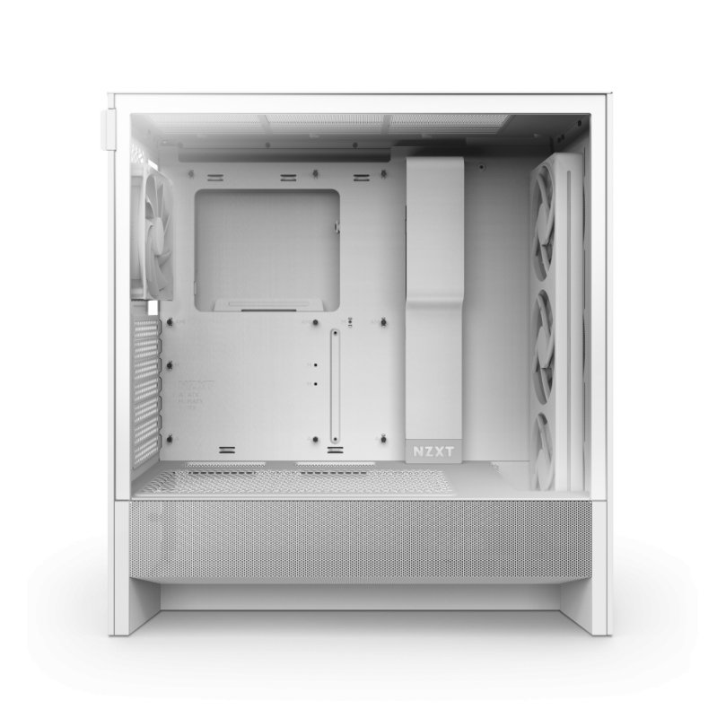 NZXT H5 Flow RGB (2024) Compact Mid-tower Airflow Case ( Black / White )