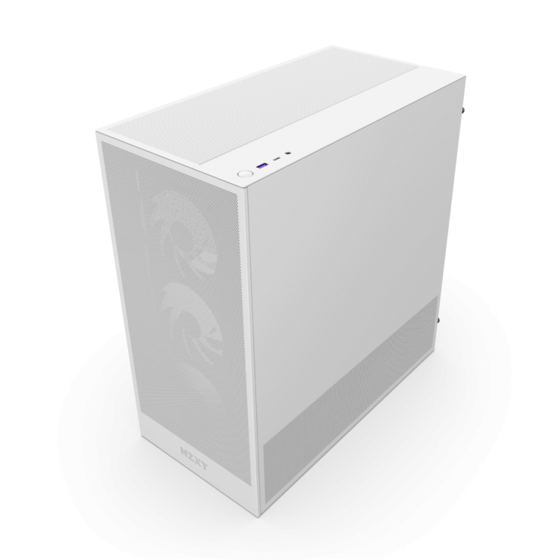 NZXT H5 Flow RGB (2024) Compact Mid-tower Airflow Case ( Black / White )