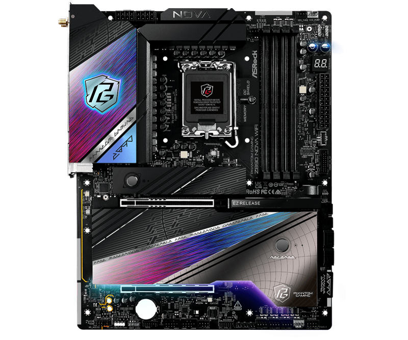 AsRock PHANTOM GAMING Z890 Nova WiFi (LGA1851) $3150 AsRock PHANTOM GAMING Z890 Nova WiFi (LGA1851) $3150