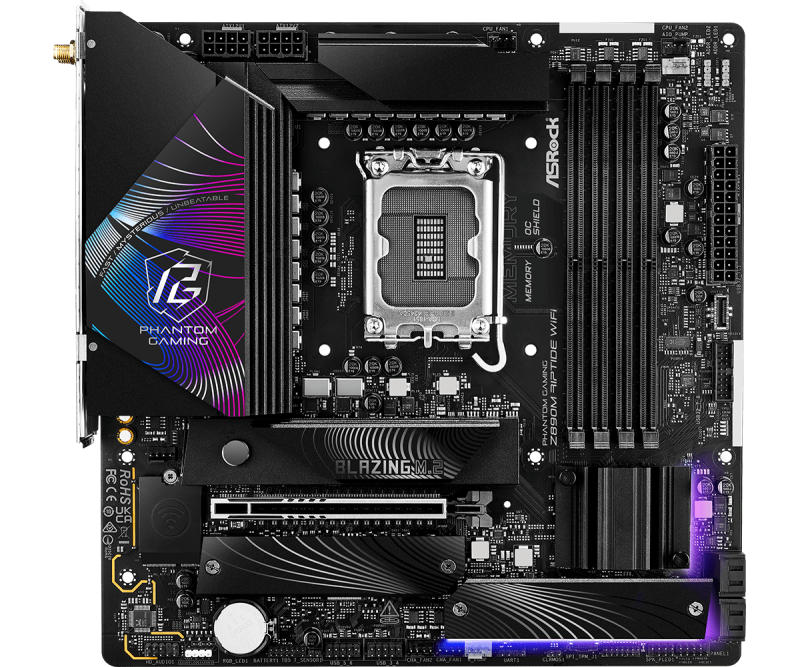 AsRock PHANTOM GAMING Z890M Riptide WiFi (LGA1851) $2250