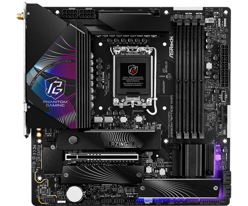 AsRock PHANTOM GAMING Z890M Riptide WiFi (LGA1851) $2250