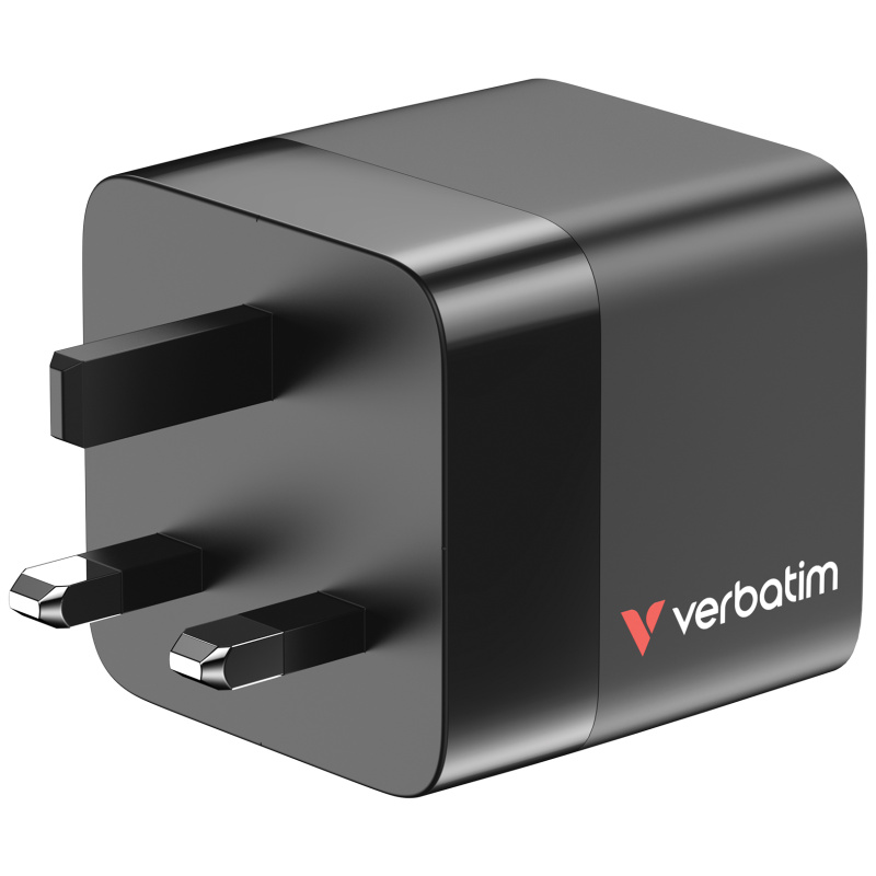 Verbatim 65W GaN 充電器連伸縮USB-C充電線 32056