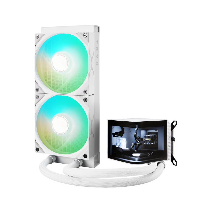 TRYX PANORAMA ARGB 240mm 水冷散熱器 ( Black / White )