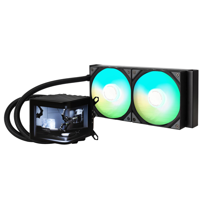 TRYX PANORAMA ARGB 240mm 水冷散熱器 ( Black / White )